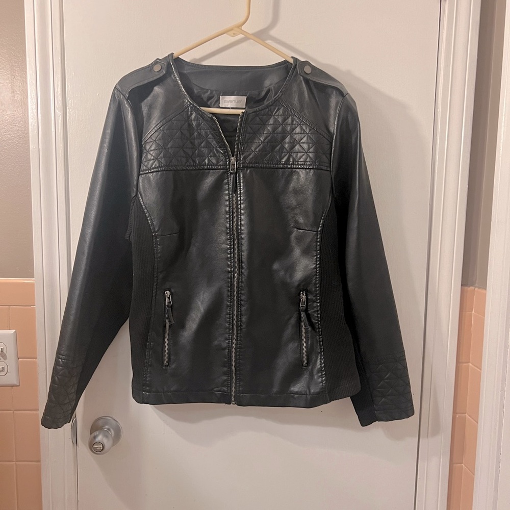 Worn once Avenue leather jacket